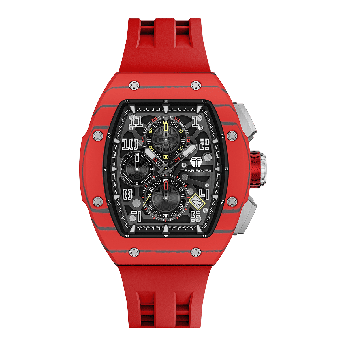 Official TSAR BOMBA – Atomic Interchangeable Luxury Calendar Watch TB8214