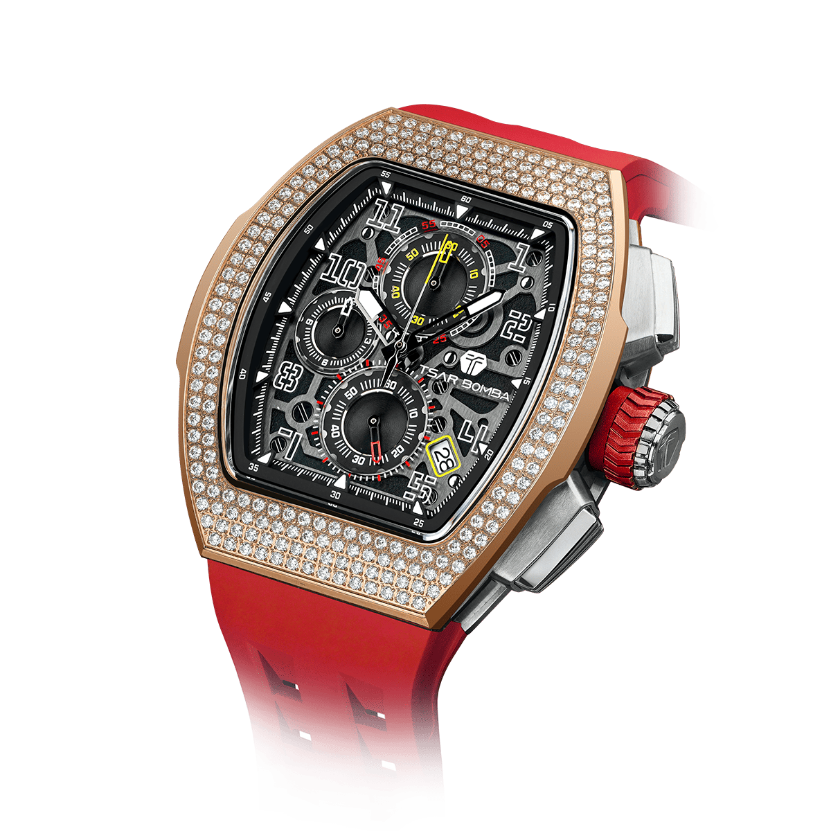 Official TSAR BOMBA – Atomic Interchangeable Luxury Calendar Watch TB8214