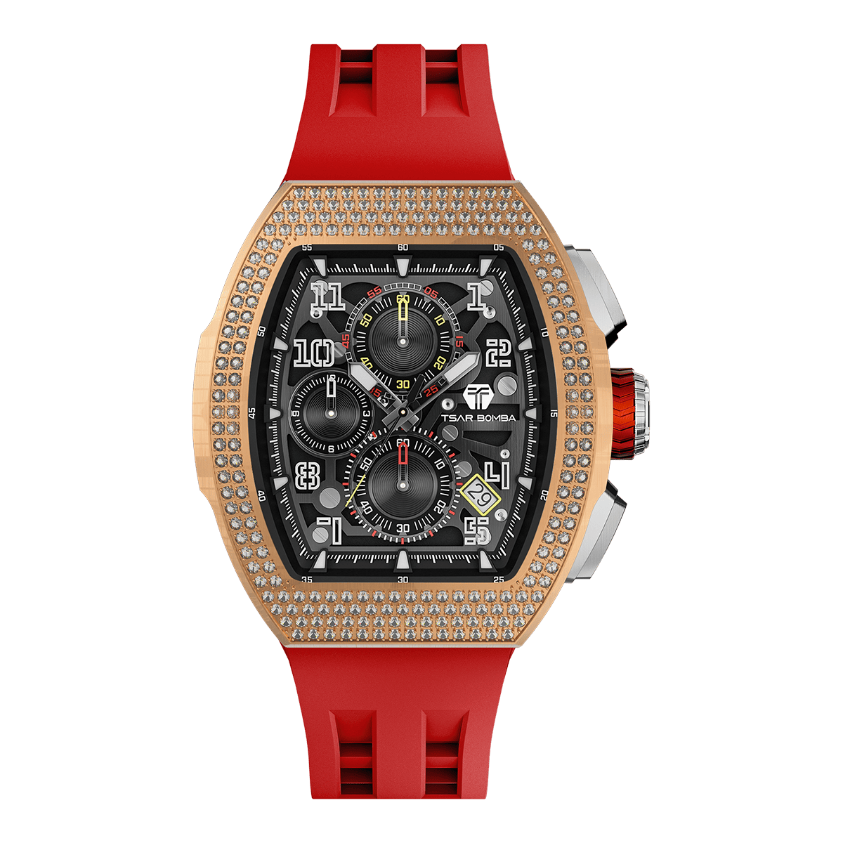Official TSAR BOMBA – Atomic Interchangeable Luxury Calendar Watch TB8214