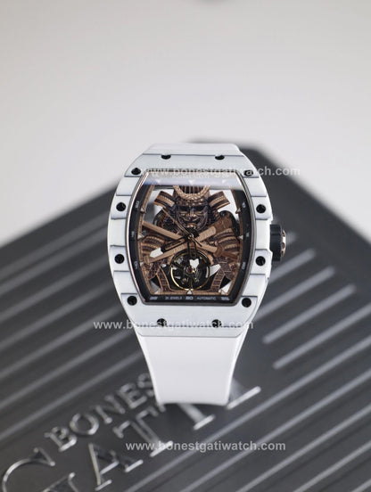 Bonest Gatti BG9008 Phantom Black – Carbon Skeleton Tourbillon Automatic Watch - Top G Watches