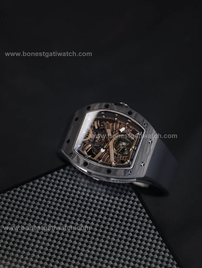 Bonest Gatti BG9008 Phantom Black – Carbon Skeleton Tourbillon Automatic Watch - Top G Watches