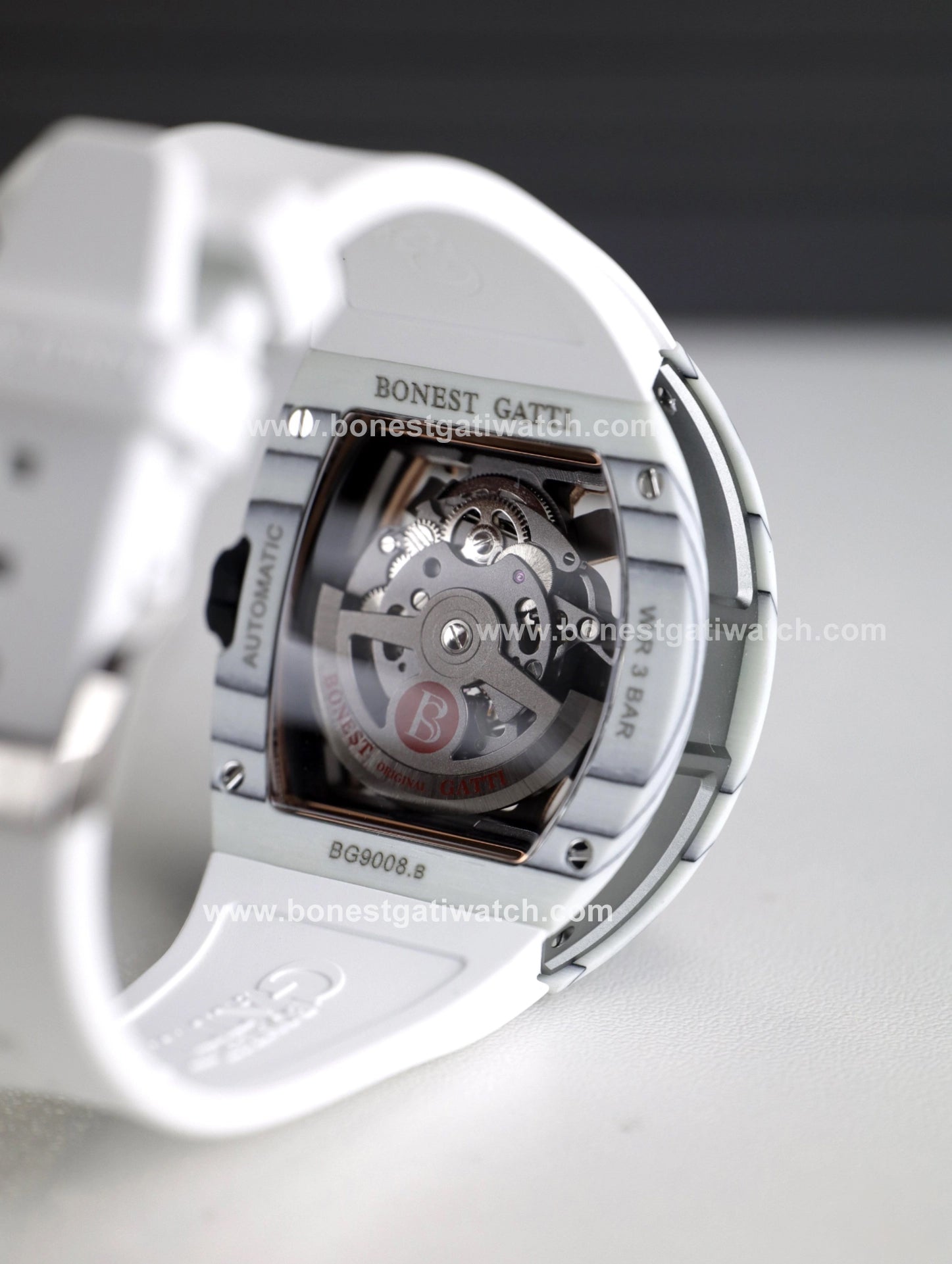 Bonest Gatti BG9008 Phantom Black – Carbon Skeleton Tourbillon Automatic Watch - Top G Watches