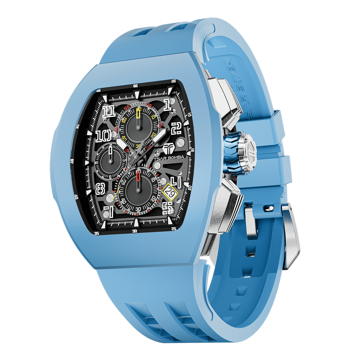 Official TSAR BOMBA – Atomic Interchangeable Luxury Calendar Watch TB8214
