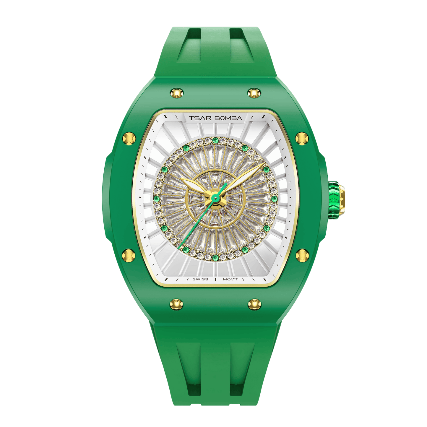 Official TSAR BOMBA Nucleus Femme Ladies Ceramic Watch – Swiss Movement TB8220L