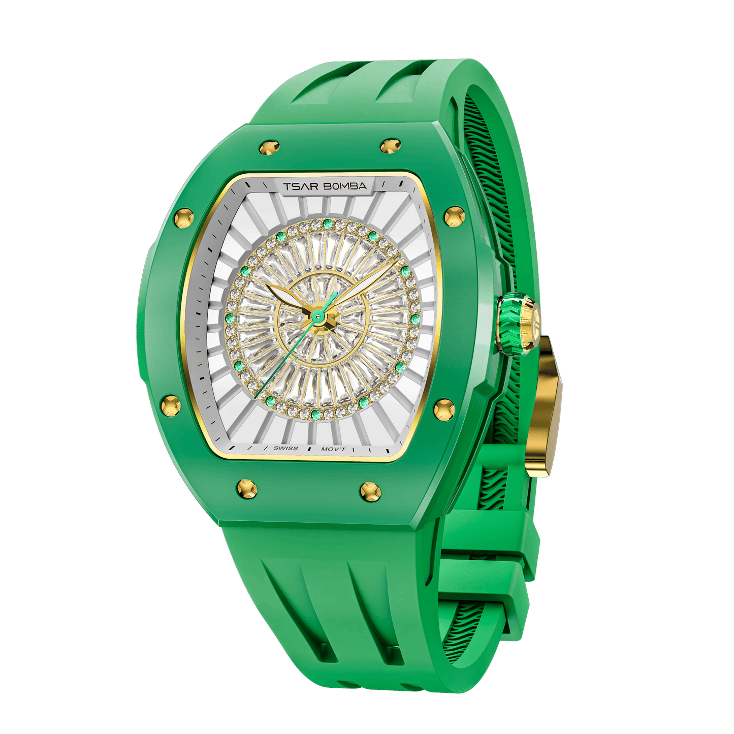 Official TSAR BOMBA Nucleus Femme Ladies Ceramic Watch – Swiss Movement TB8220L
