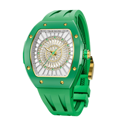 Official TSAR BOMBA Nucleus Femme Ladies Ceramic Watch – Swiss Movement TB8220L