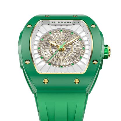 Official TSAR BOMBA Nucleus Femme Ladies Ceramic Watch – Swiss Movement TB8220L