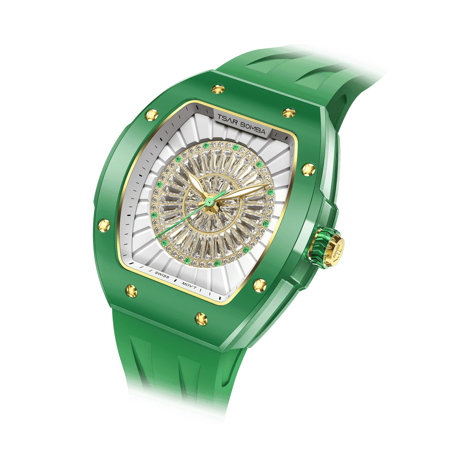 Official TSAR BOMBA Nucleus Femme Ladies Ceramic Watch – Swiss Movement TB8220L