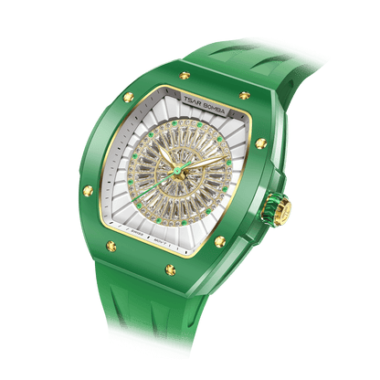Official TSAR BOMBA Nucleus Femme Ladies Ceramic Watch – Swiss Movement TB8220L