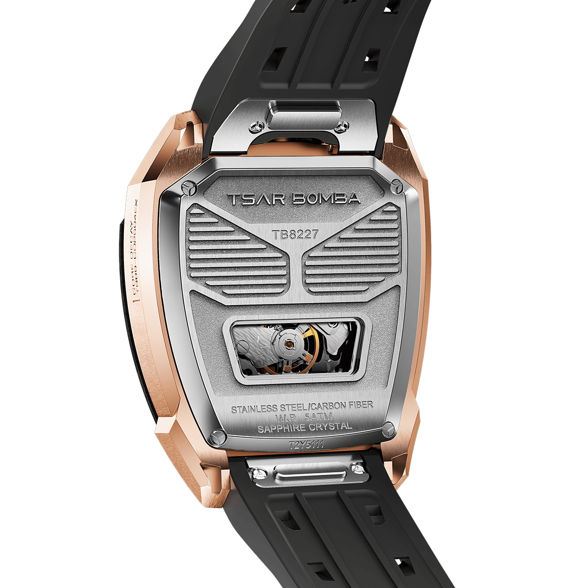 Official TSAR BOMBA Reactor-Core Decay TB8227 Automatic Watch | Carbon Fibre Luxury Watch