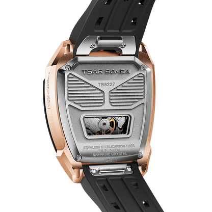 Official TSAR BOMBA Reactor-Core Decay TB8227 Automatic Watch | Carbon Fibre Luxury Watch