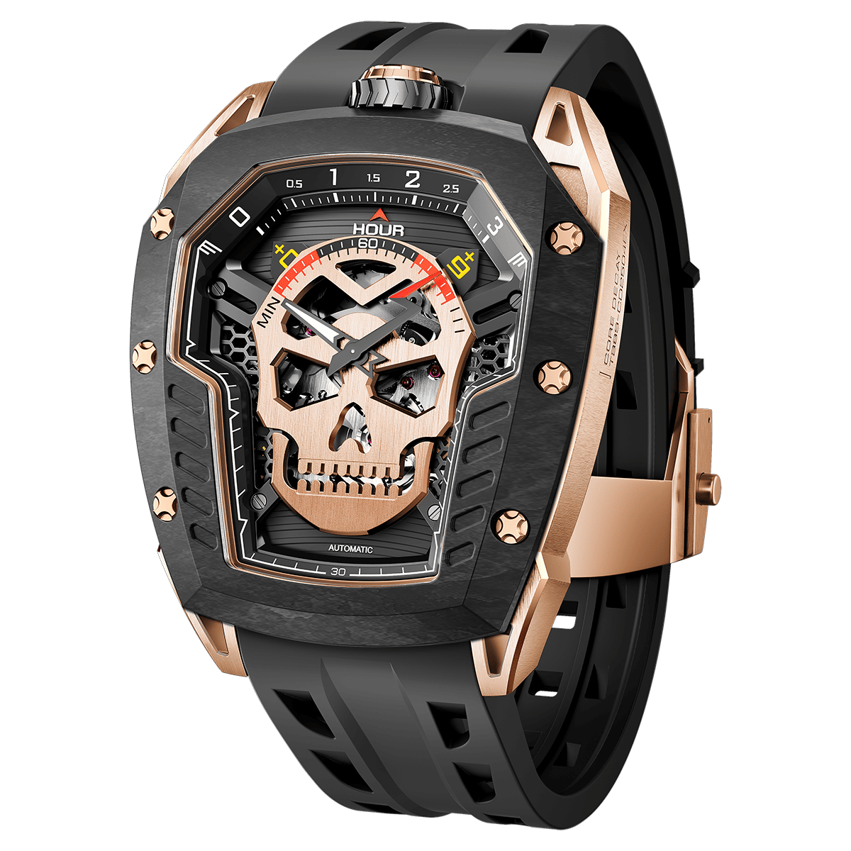 Official TSAR BOMBA Reactor-Core Decay TB8227 Automatic Watch | Carbon Fibre Luxury Watch