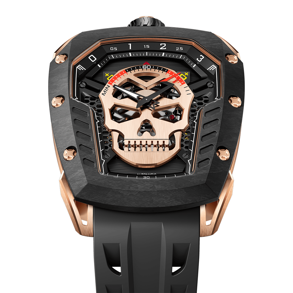 Official TSAR BOMBA Reactor-Core Decay TB8227 Automatic Watch | Carbon Fibre Luxury Watch