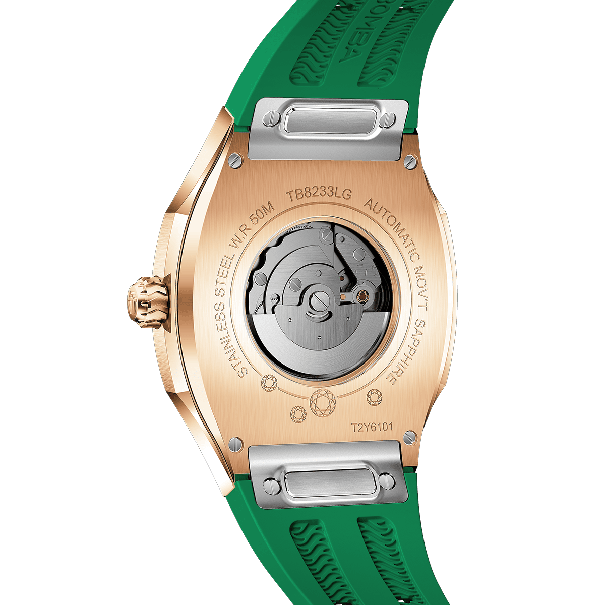 Official TSAR BOMBA Lumina TB8233 Diamond-Set Automatic Women's Watch