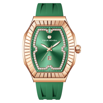 Official TSAR BOMBA TB8231 Nucleus Femme 04 Ladies Swiss Quartz Watch – Sapphire Crystal