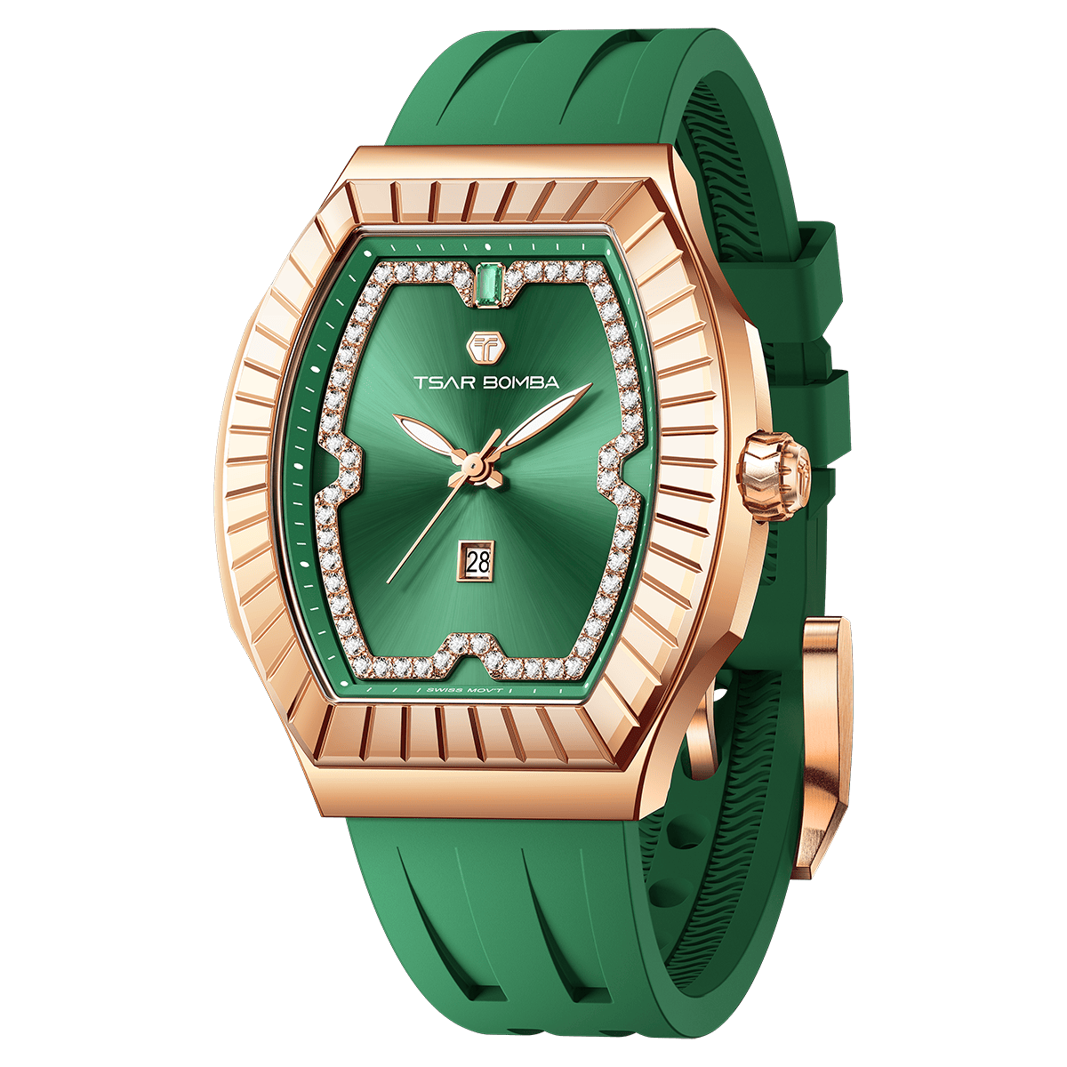 Official TSAR BOMBA TB8231 Nucleus Femme 04 Ladies Swiss Quartz Watch – Sapphire Crystal