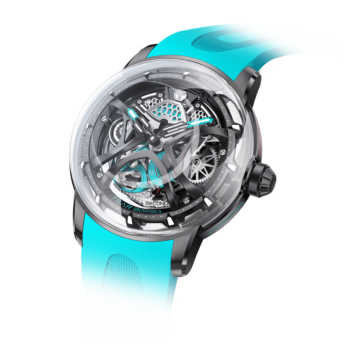 Official TSAR BOMBA Skunk Works T1 Skeleton Automatic Watch