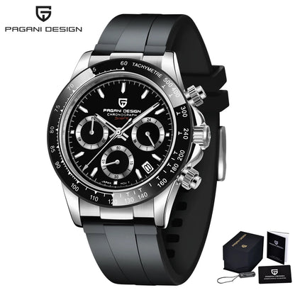 Pagani Design Elite Automatic Mechanical Sapphire-Glass Chronograph Watch - PD1664