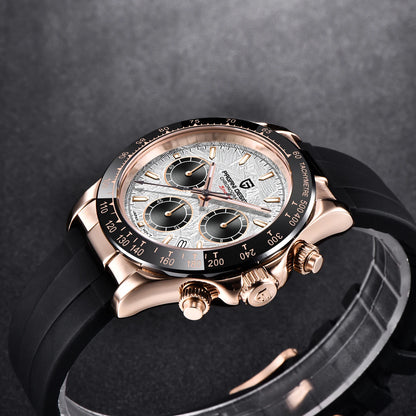 Pagani Design Elite Automatic Mechanical Sapphire-Glass Chronograph Watch - PD1664