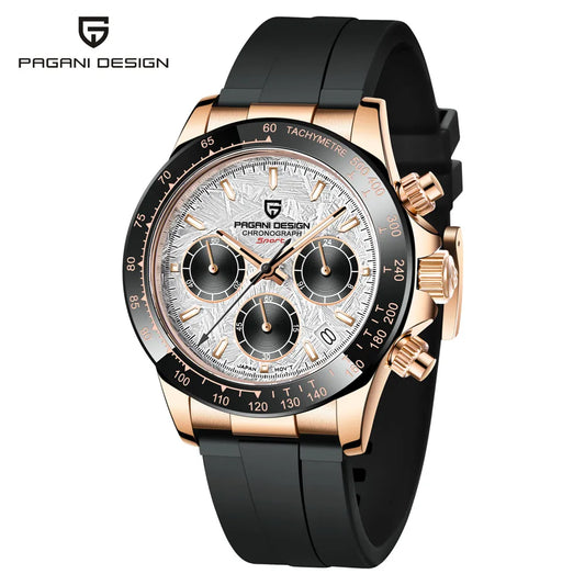 Pagani Design Elite Automatic Mechanical Sapphire-Glass Chronograph Watch - PD1664