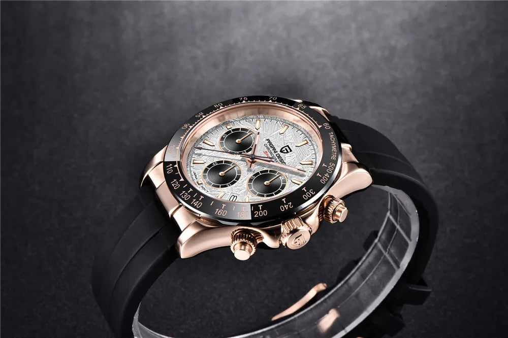 Pagani Design Elite Automatic Mechanical Sapphire-Glass Chronograph Watch - PD1664