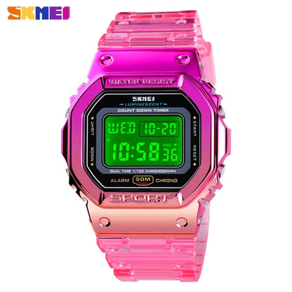 Skmei Classy Colourful LED Digital Ladies' Sports Watch - Top G Watches