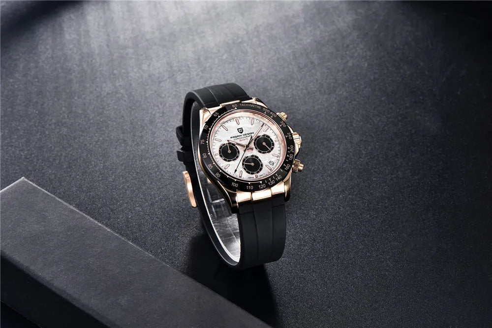 Pagani Design Elite Automatic Mechanical Sapphire-Glass Chronograph Watch - PD1664