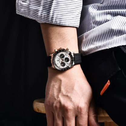 Pagani Design Elite Automatic Mechanical Sapphire-Glass Chronograph Watch - PD1664