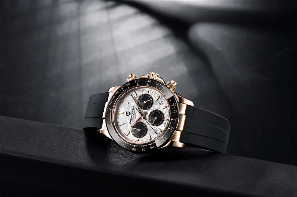 Pagani Design Elite Automatic Mechanical Sapphire-Glass Chronograph Watch - PD1664