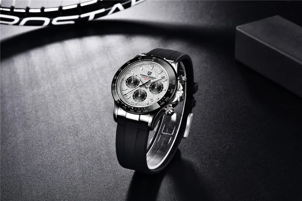 Pagani Design Elite Automatic Mechanical Sapphire-Glass Chronograph Watch - PD1664