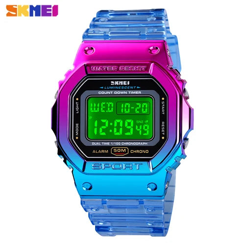 Skmei Classy Colourful LED Digital Ladies' Sports Watch - Top G Watches