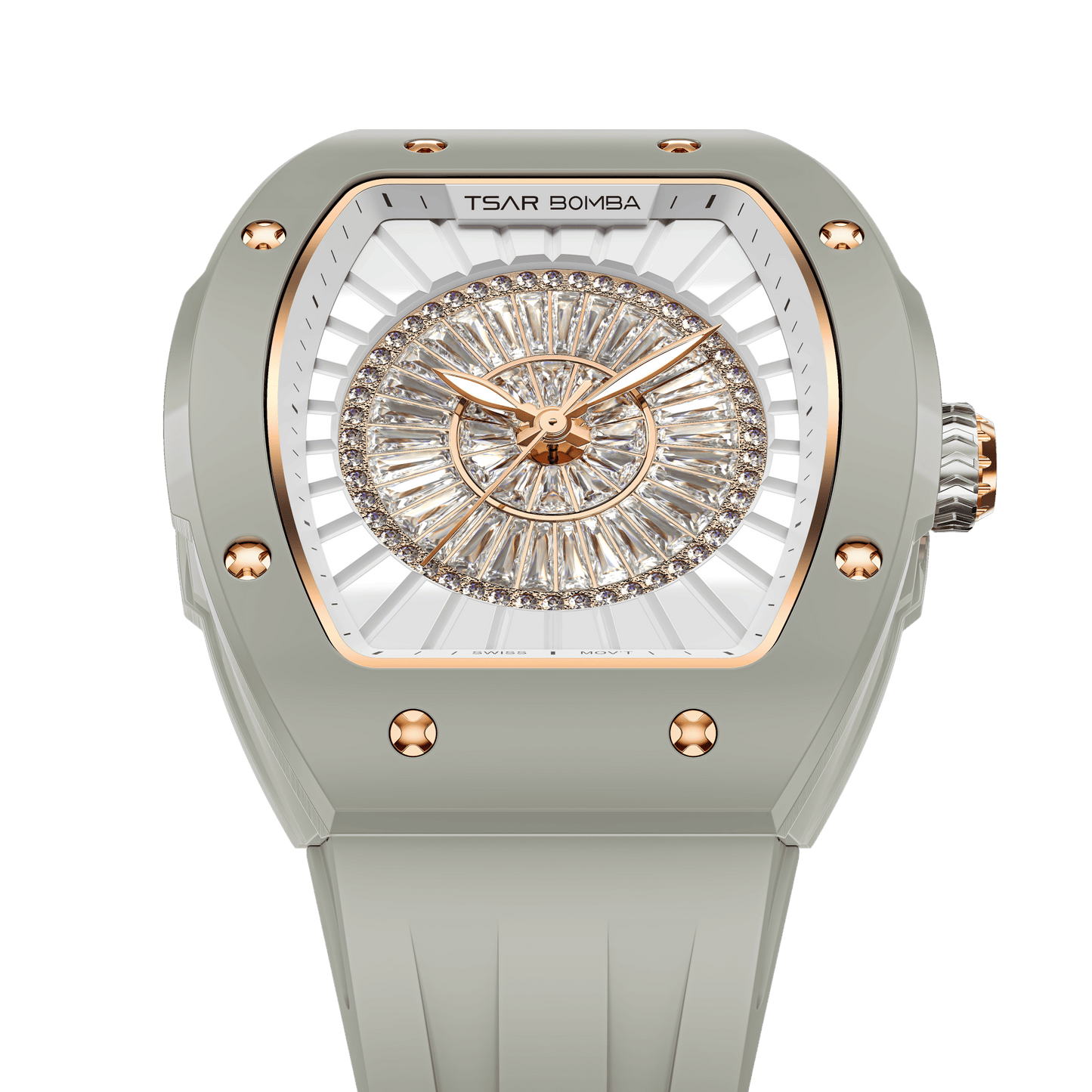 Official TSAR BOMBA Nucleus Femme Ladies Ceramic Watch – Swiss Movement TB8220L