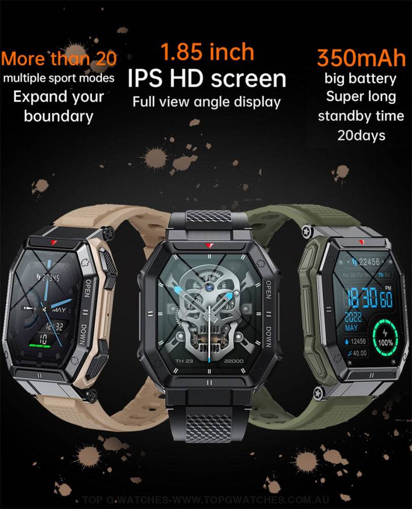 New Lige Digital Bluetooth Smart Companion HD Call Outdoor Sports Fitness Waterproof Smartwatch - Top G Watches