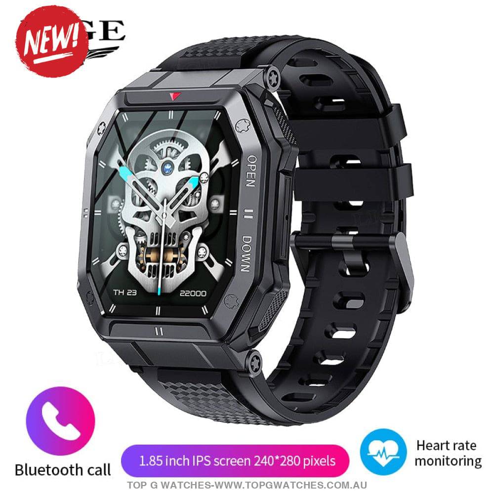 New Lige Digital Bluetooth Smart Companion HD Call Outdoor Sports Fitness Waterproof Smartwatch - Top G Watches