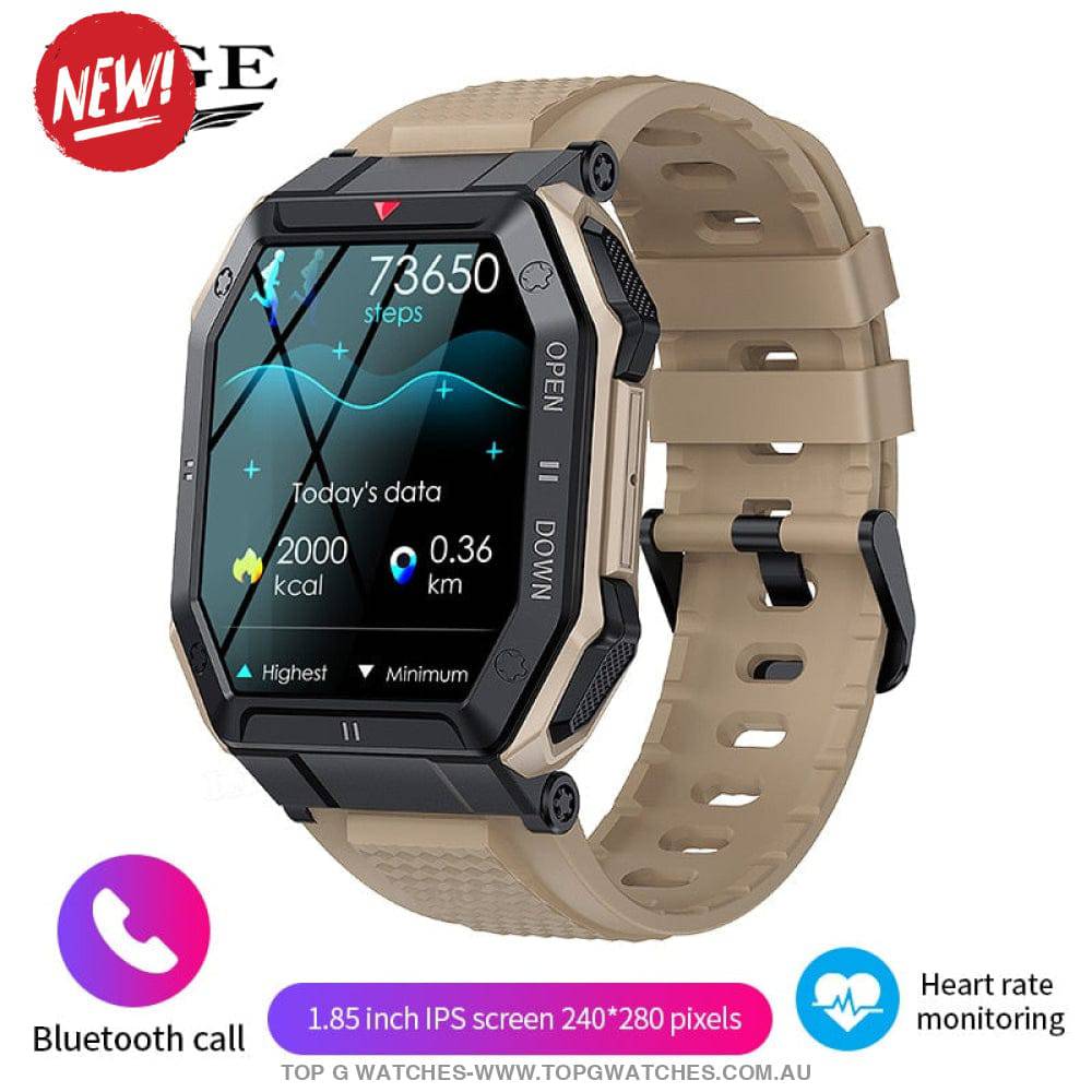 New Lige Digital Bluetooth Smart Companion HD Call Outdoor Sports Fitness Waterproof Smartwatch - Top G Watches