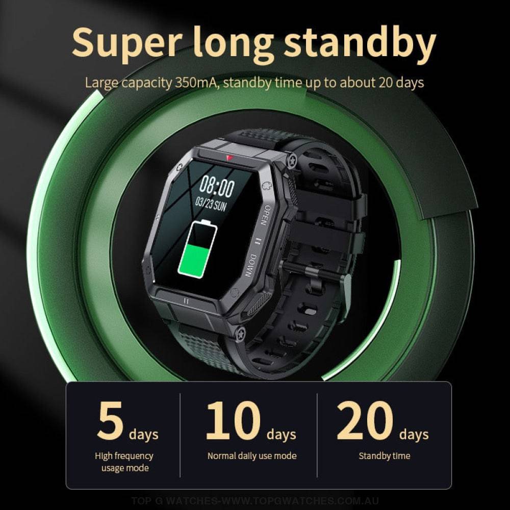 New Lige Digital Bluetooth Smart Companion HD Call Outdoor Sports Fitness Waterproof Smartwatch - Top G Watches
