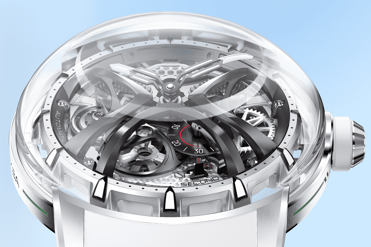 Official TSAR BOMBA Skunk Works T1 Skeleton Automatic Watch