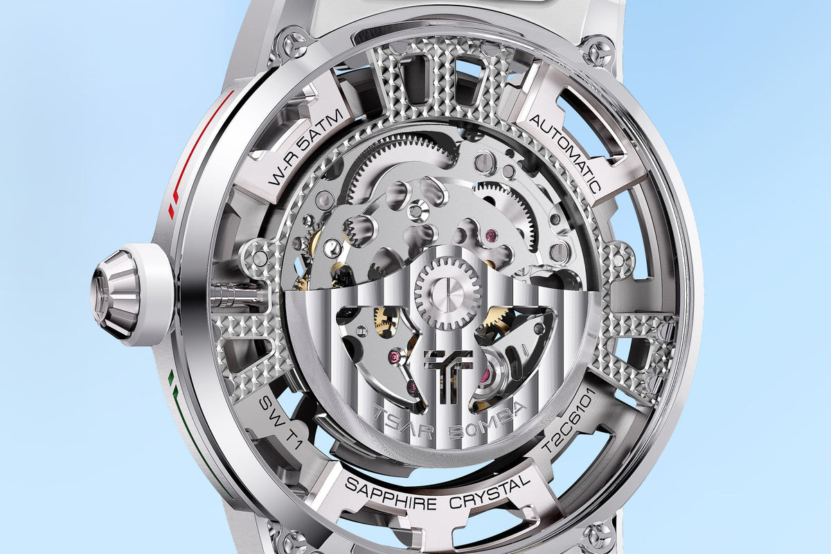 Official TSAR BOMBA Skunk Works T1 Skeleton Automatic Watch