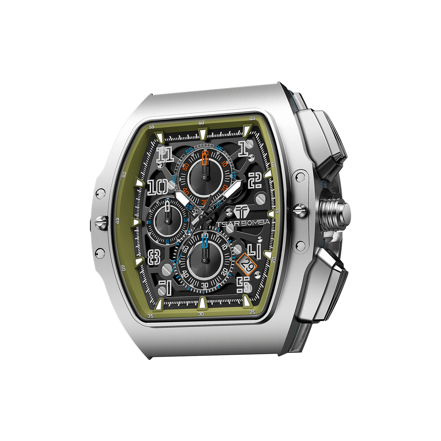 Official TSAR BOMBA TB8214 / TB8218 Build-Your-Own Interchangeable Watch Head – Automatic or Quartz