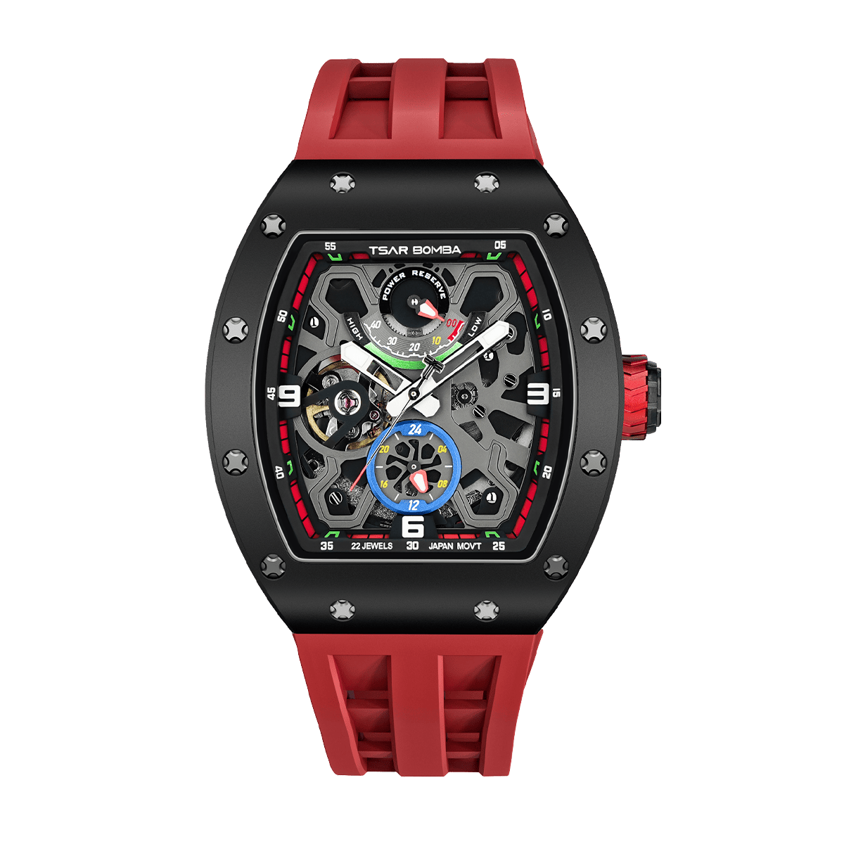 Official TSAR BOMBA Carbon Fibre Ceramic Kinetic Energy Automatic Watch – TB8212
