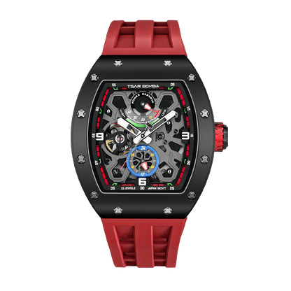 Official TSAR BOMBA Carbon Fibre Ceramic Kinetic Energy Automatic Watch – TB8212