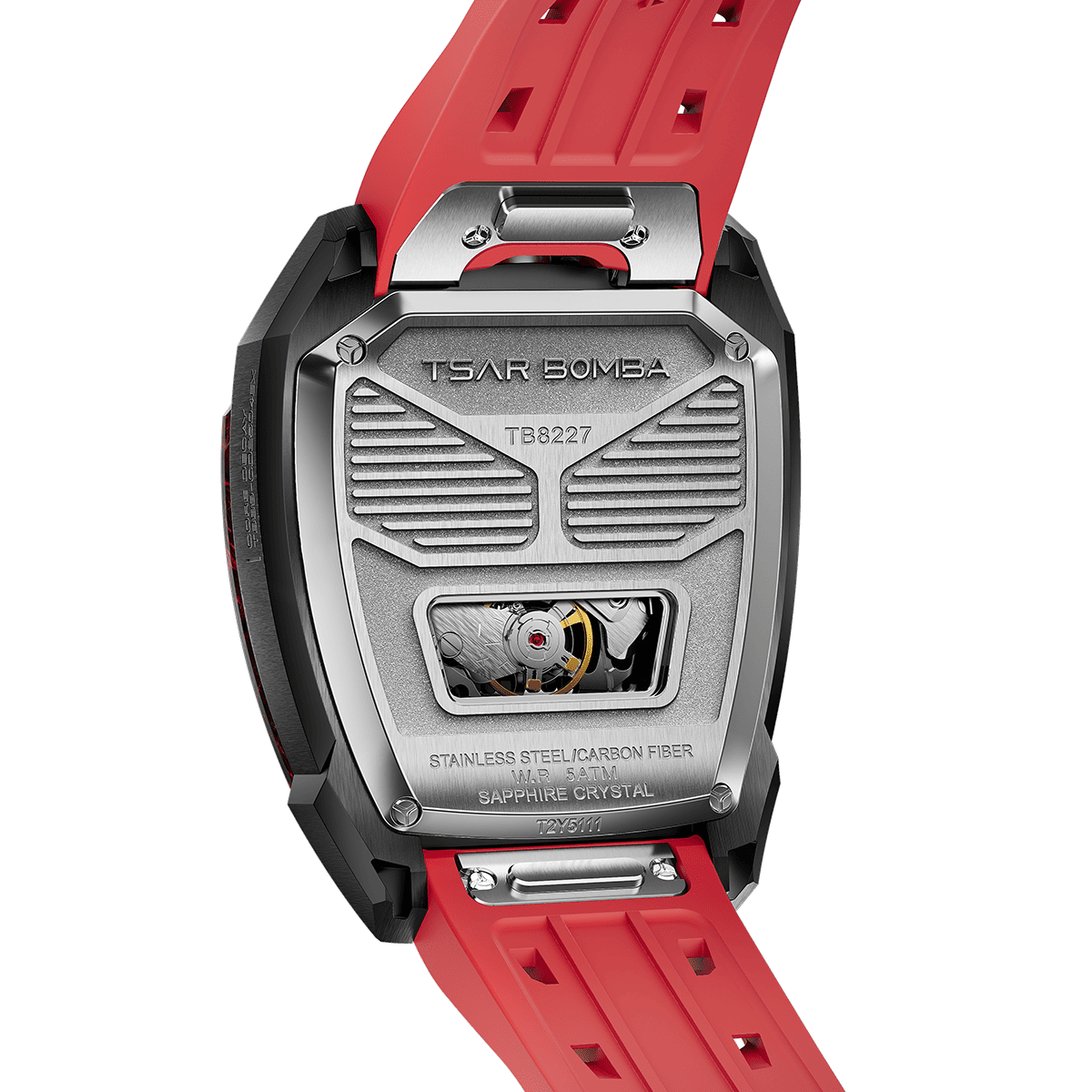 Official TSAR BOMBA Reactor-Core Decay TB8227 Automatic Watch | Carbon Fibre Luxury Watch