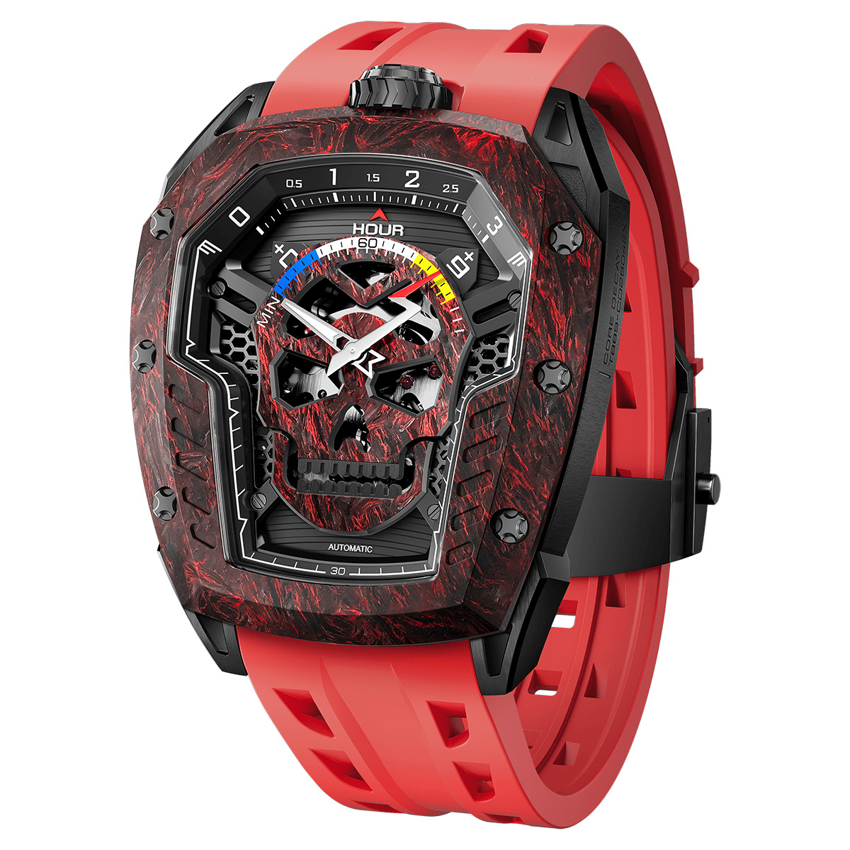 Official TSAR BOMBA Reactor-Core Decay TB8227 Automatic Watch | Carbon Fibre Luxury Watch