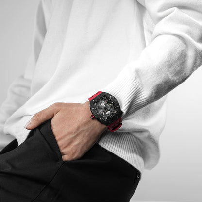 Official TSAR Bomba Carbon Fibre Automatic Kinetic Energy Watch – TB8210CF