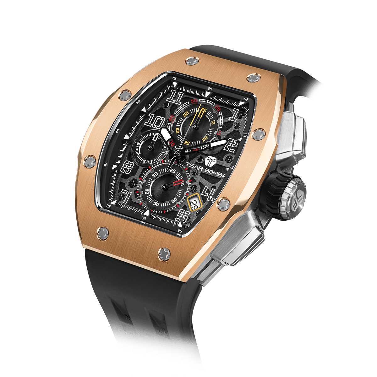 Official TSAR BOMBA – Atomic Interchangeable Luxury Calendar Watch TB8214