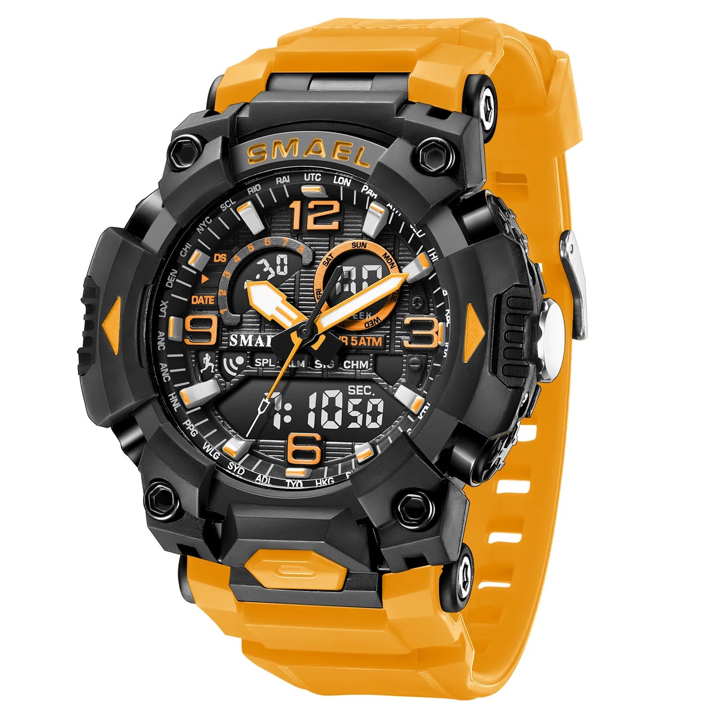 Smael 8099 Digital Sports Watch - Waterproof LED Multifunction Sports Watch - Top G Watches
