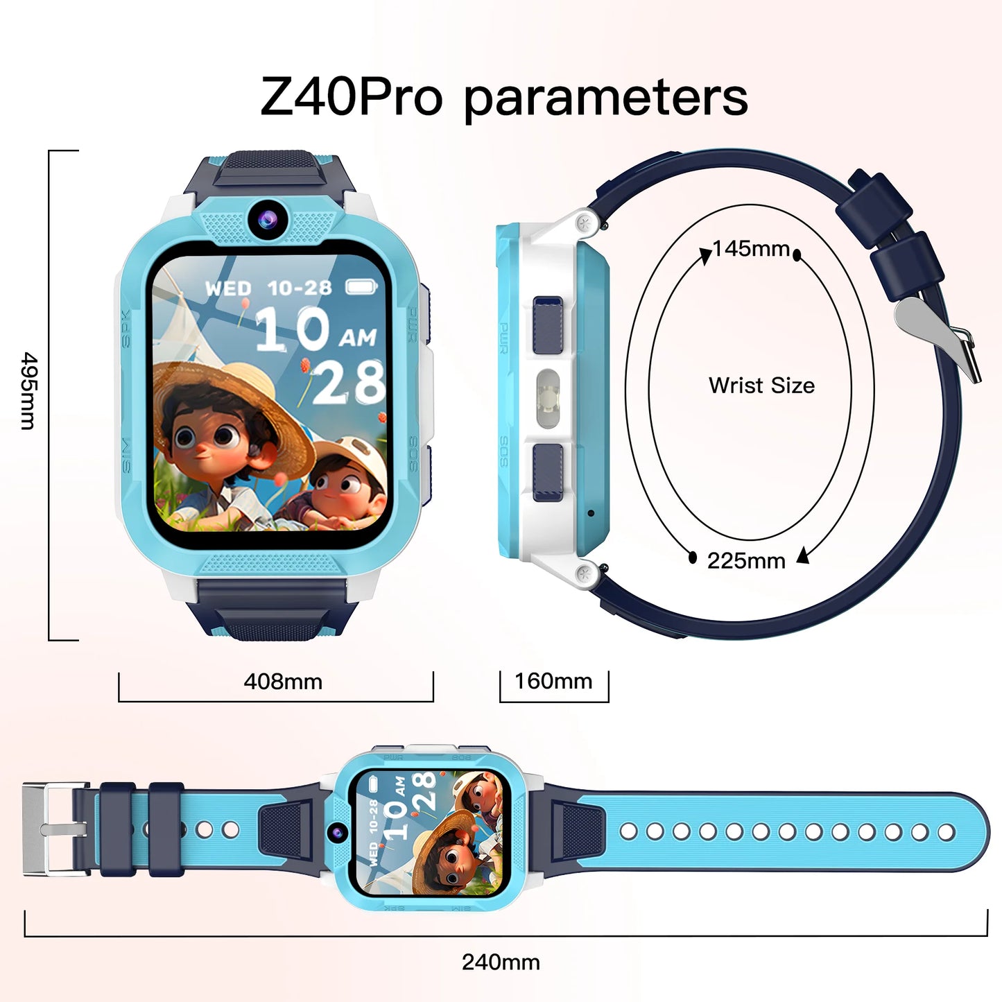 Blackview Z40 Pro Little Explorer Kids Smartwatch | 4G Water-Resistant