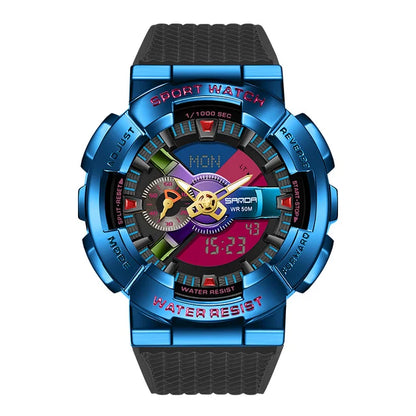 SANDA 9004 Digital Sports Watch - Waterproof Military G-Style Shockproof