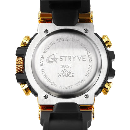 STRYVE S8025 Digital Analog Sports Watch – Shockproof Waterproof Dual Display - Top G Watches