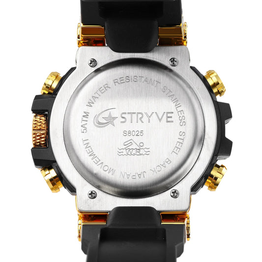 STRYVE S8025 Digital Analog Sports Watch – Shockproof Waterproof Dual Display - Top G Watches